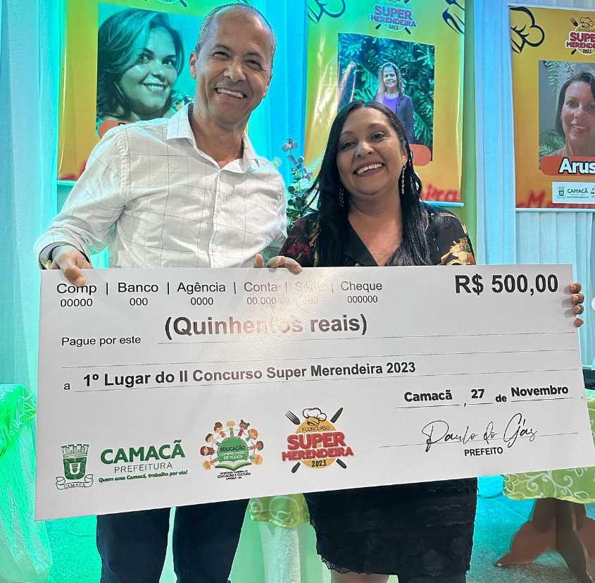 Camacã: 2ª edição do Concurso Super Merendeira dá prêmio dá 500 reais

